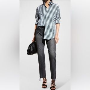 Moussy Vintage Ashleys Distressed straight leg jeans